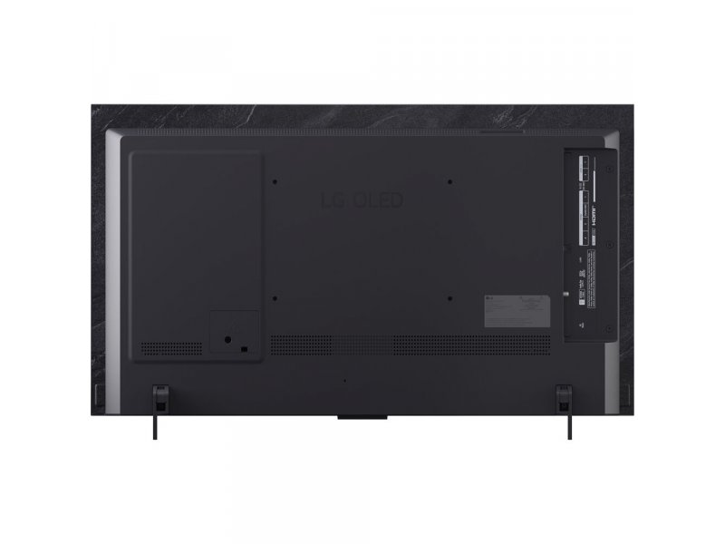 LG OLED42C6RLA задняя панель — 4 порта HDMI 2.1, 3 USB, оптический выход и разъёмы для подключения