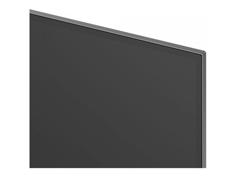 LG OLED42C6RLA край корпуса крупным планом — тонкое металлическое обрамление экрана, качество отделки
