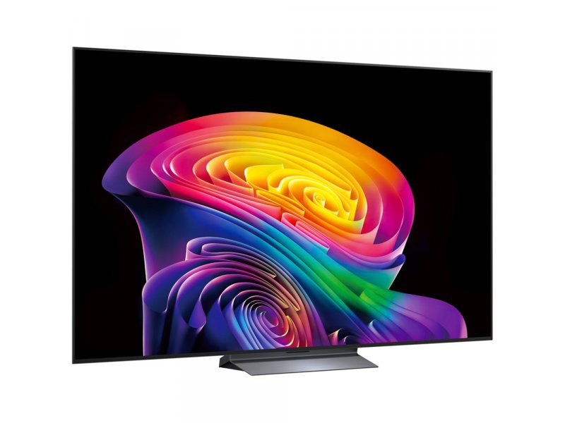 LG OLED65C6RLA боковой вид справа — компактная подставка и тонкий профиль OLED-панели