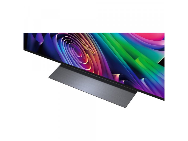 LG OLED65C6RLA крупный план подставки — конструкция крепления нижней части 65-дюймового экрана