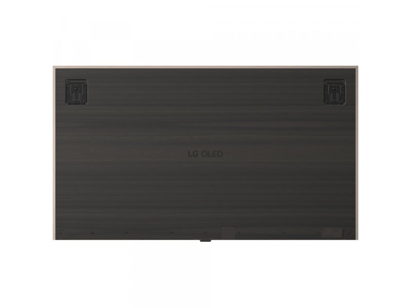 LG OLED83W6 задняя панель &mdash; VESA-крепление, логотип LG OLED, разъёмы подключения