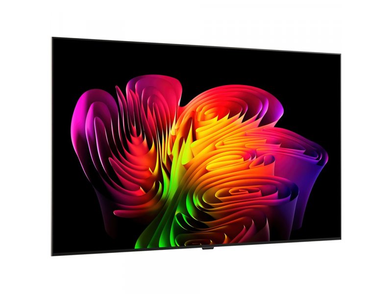 LG OLED83W69RLA под углом 45 градусов — тонкий профиль корпуса и минималистичный дизайн