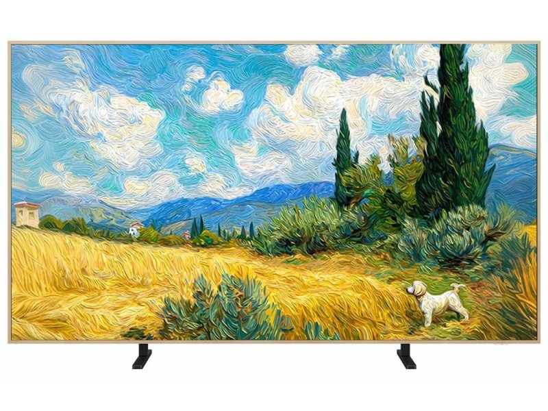 TCL 85A400 Pro вид спереди на подставке &mdash; QD Mini LED телевизор 85 дюймов 4K
