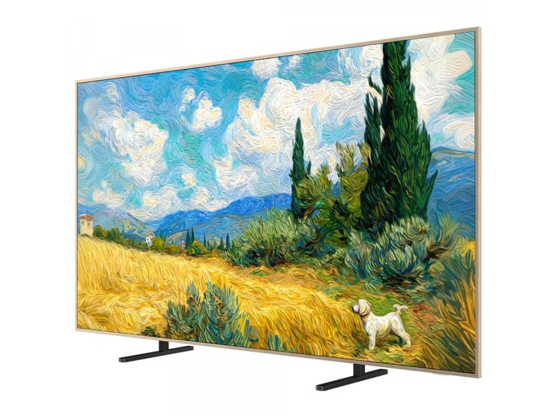 TCL 85A400 Pro угловой вид &mdash; конструкция ножек и подставки телевизора 85 дюймов