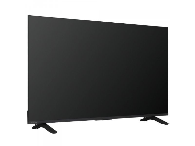 Toshiba 55C350RE — вид под углом 45 градусов, глубина корпуса и тонкая рамка