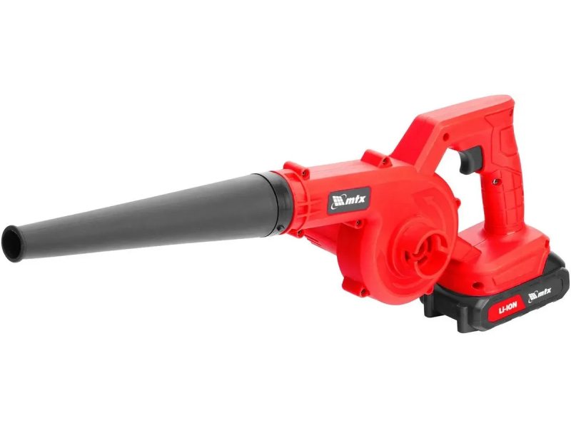 Mtx LB-185 воздуходувка-пылесос красная с выходной трубой на аккумуляторе Li-Ion