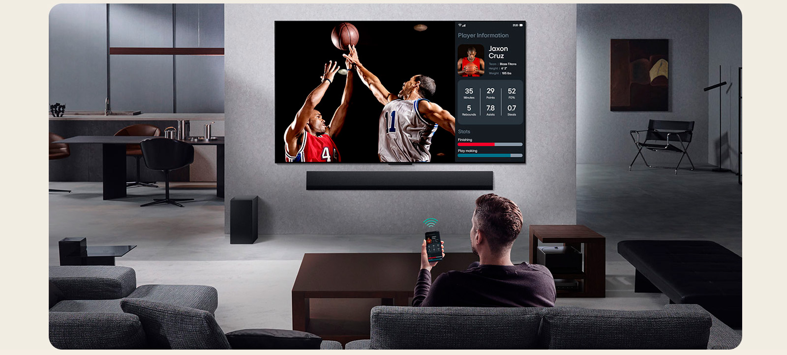 Multi View и использование смартфона как источника на LG 75QNED70A6A
