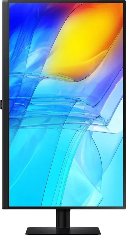 Samsung S27D800EAI в портретной ориентации вертикальный формат демонстрация разворота экрана