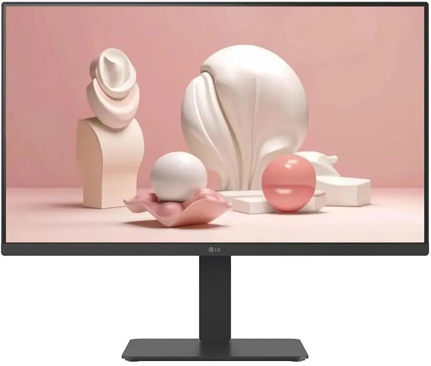 LG 27BA65QB-B экран с тестовым изображением QHD IPS 99% sRGB цветопередача