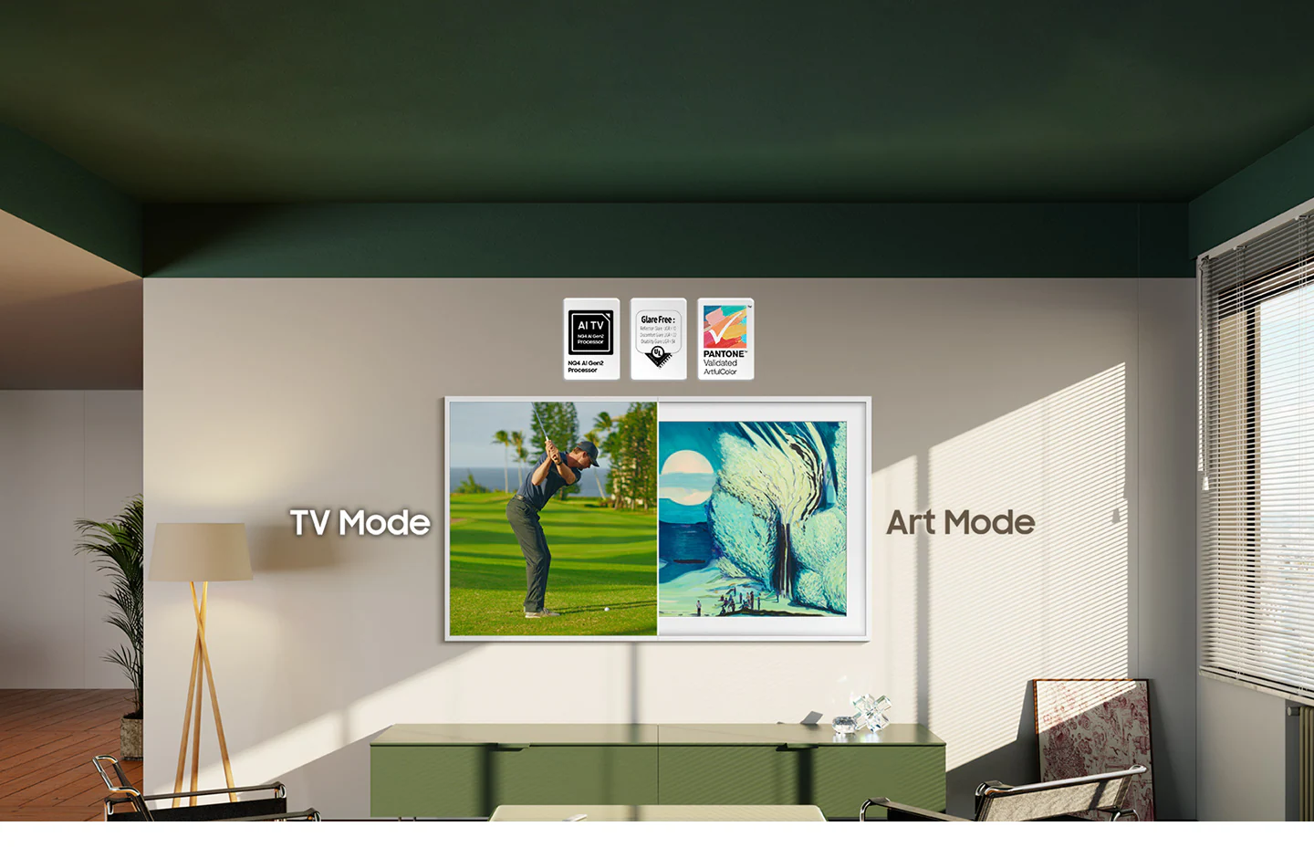 QLED-панель Samsung QE65LS03F — качество изображения в режиме просмотра