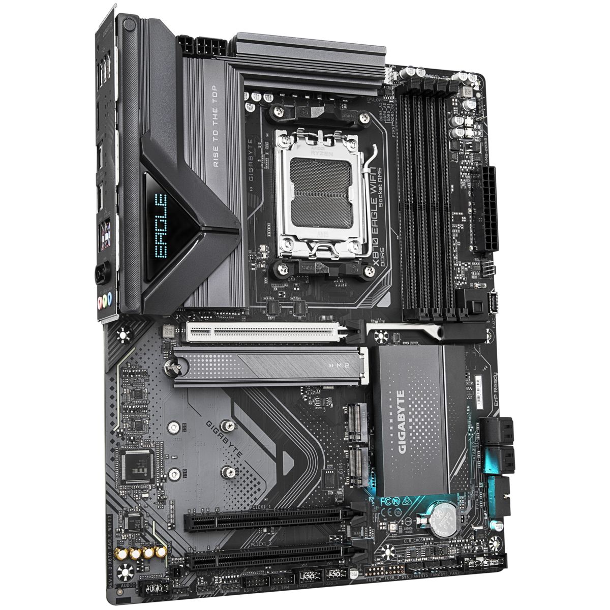 Gigabyte X870 Eagle Wifi7 задняя панель USB4 HDMI RJ-45 порты