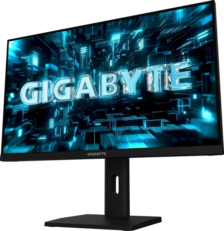 Gigabyte G27Q3 EK вид под углом с подставкой и регулировкой высоты