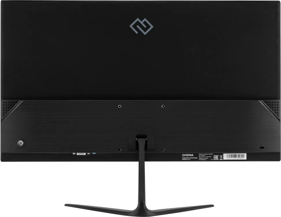 Digma Progress 22A302F вид сзади — порты HDMI и VGA, кнопки управления