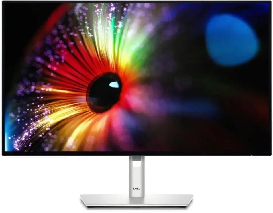 Dell UltraSharp U2724D крупный план IPS-матрицы с высокой насыщенностью и контрастностью цветов