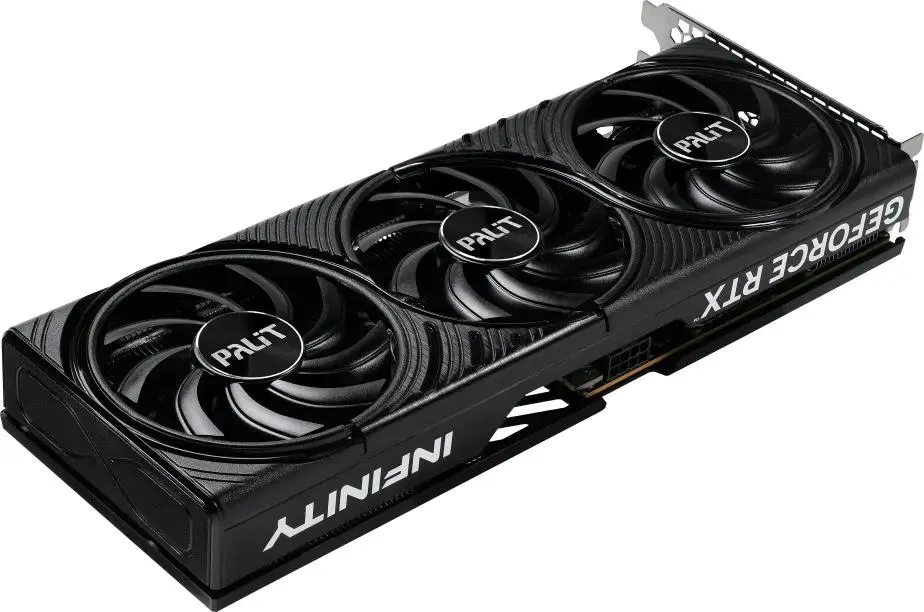 Palit GeForce RTX 5060 Ti Infinity боковой профиль компактный корпус три вентилятора