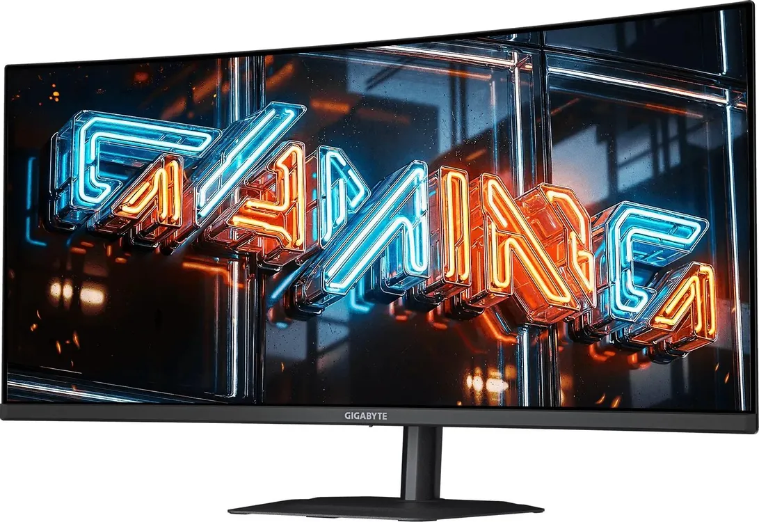 GIGABYTE MO34WQC36 под углом &mdash; качество цветопередачи QD-OLED на изогнутом ультраширокном экране