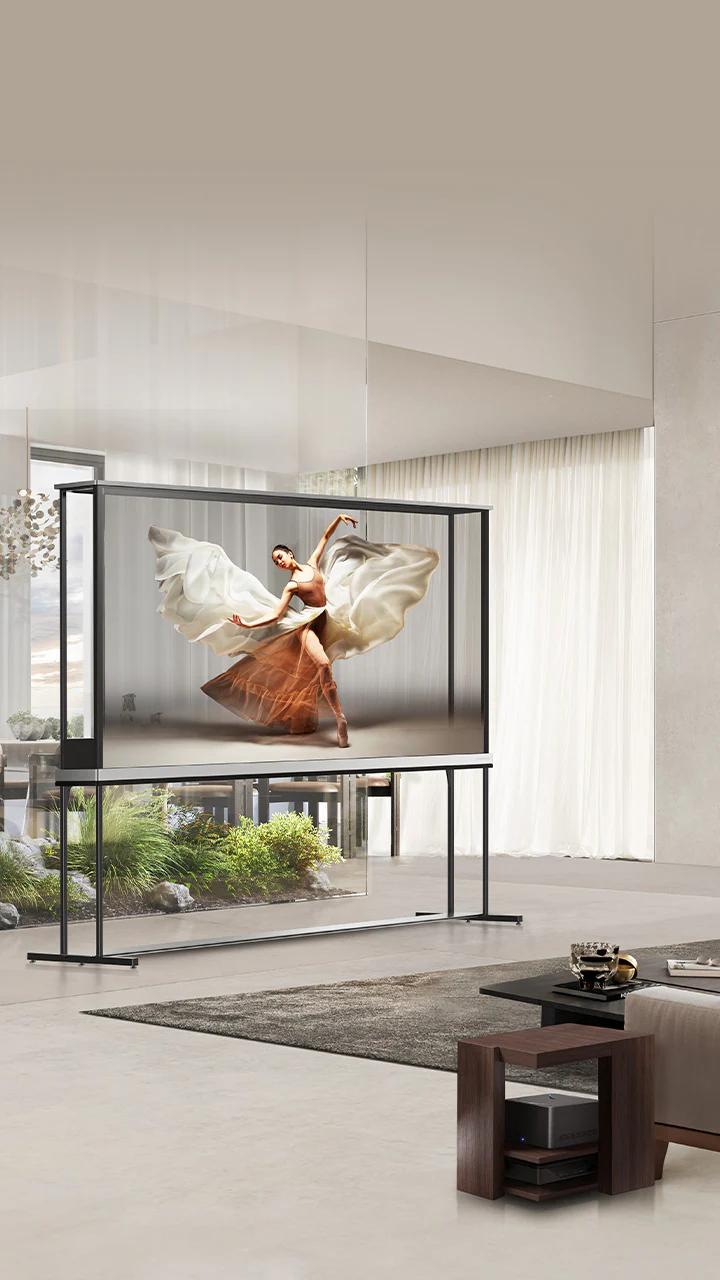 LG OLED77T49LA — блок Zero-Connect, аккуратная инсталляция без кабелей