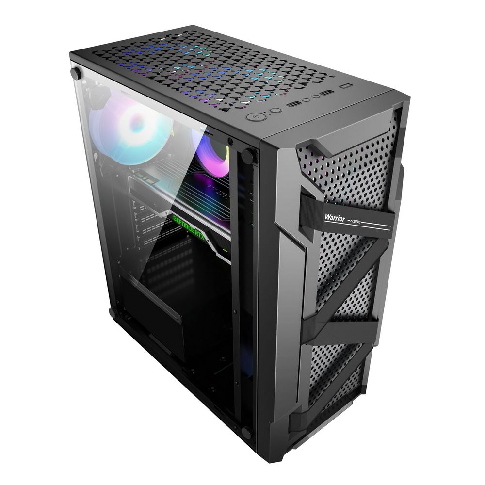 Alseye Warrior-B AS.07.0002 общий вид спереди под углом с подсветкой RGB
