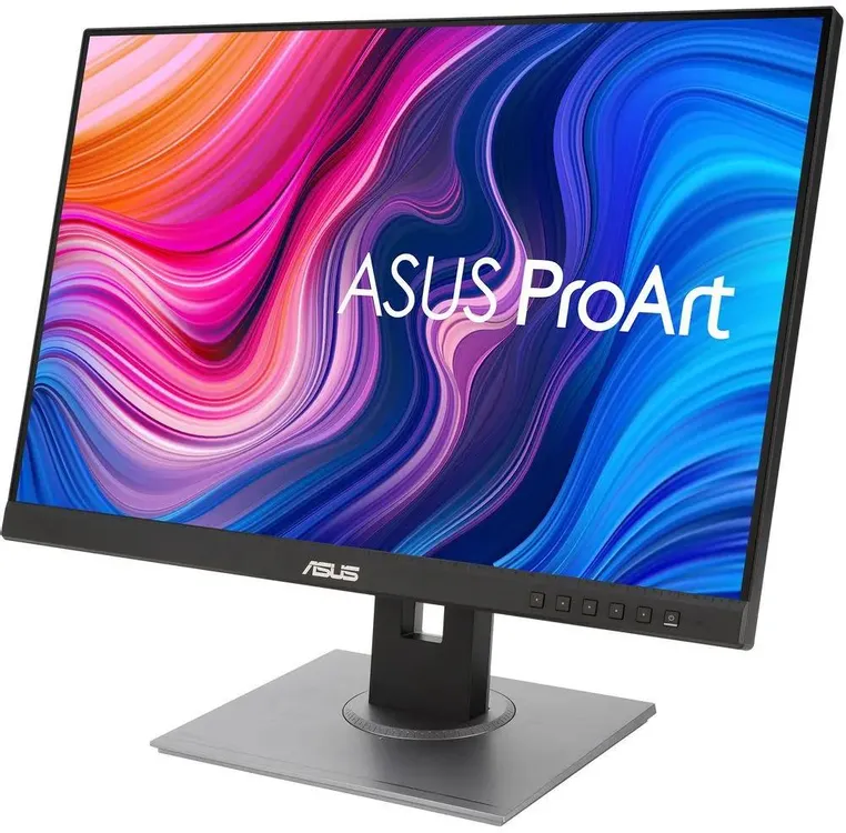 ASUS ProArt PA278QV вид под углом на регулируемой подставке с тонким корпусом