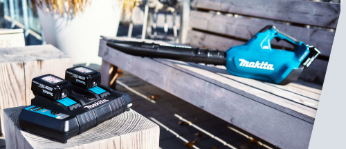 Makita DUB362Z воздуходувка вид сбоку насадка для обдува