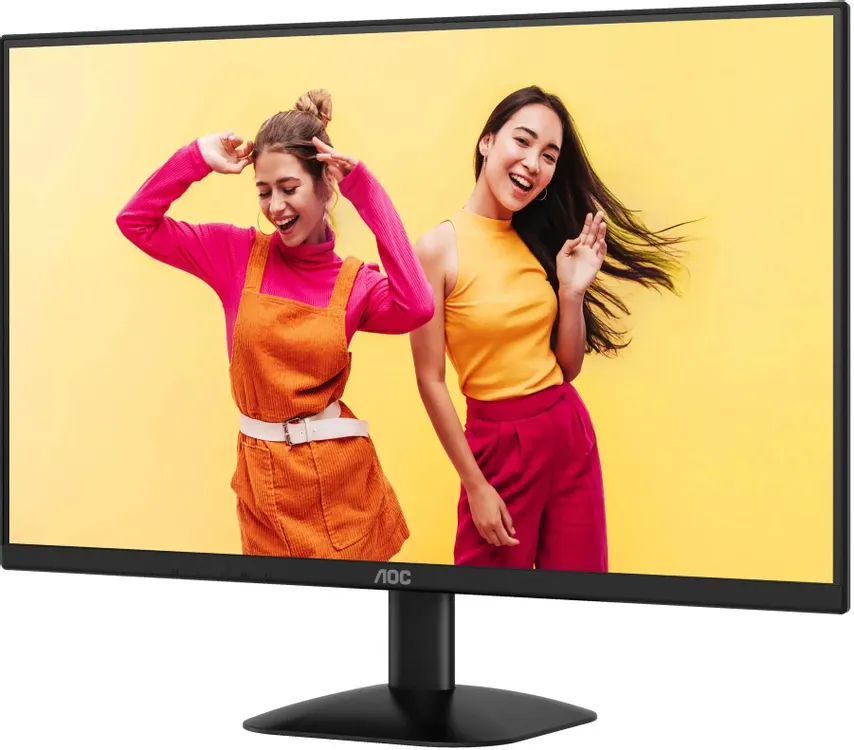 AOC Q27B35E горизонтальный вид демонстрация насыщенной цветопередачи IPS-матрицы