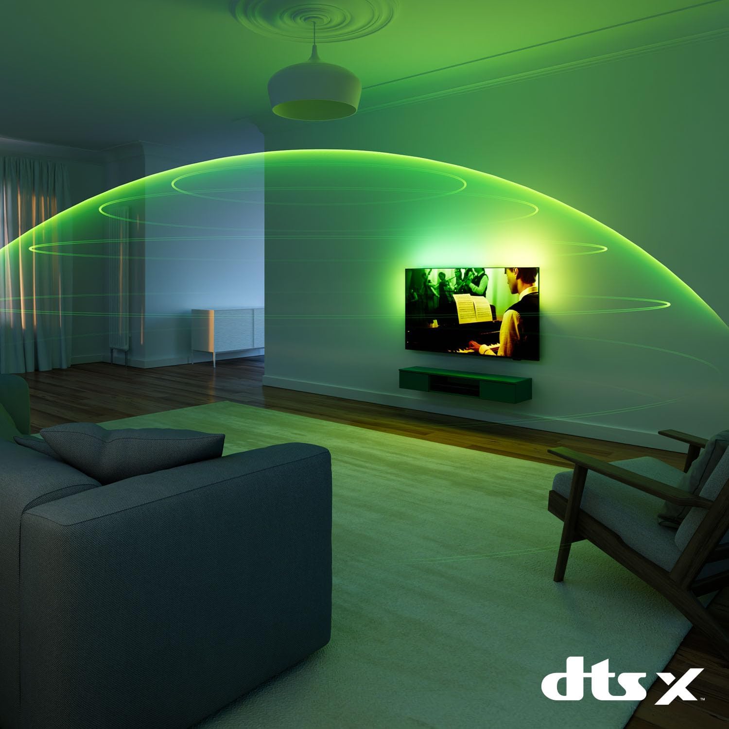Philips 77OLED770 DTS:X объёмный звук &mdash; сферическая визуализация звукового поля