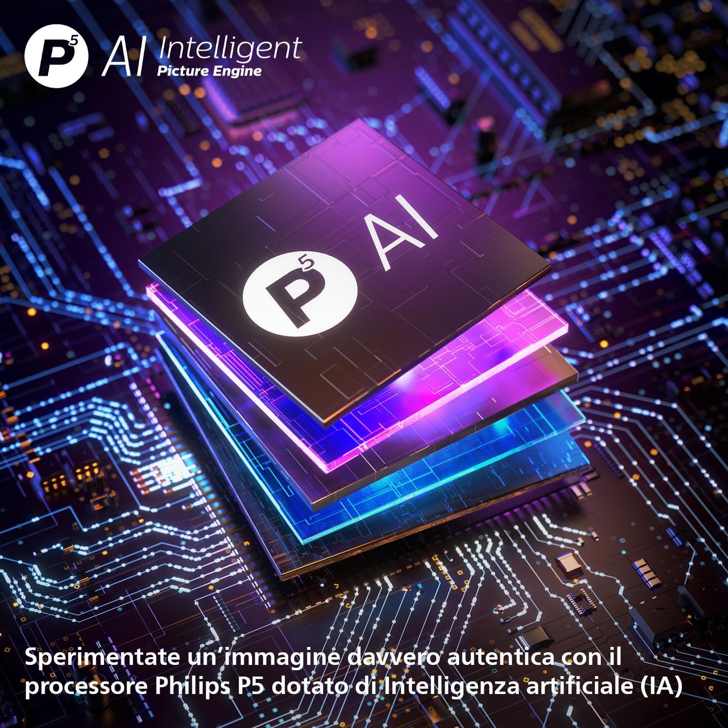 Philips 77OLED770 процессор P5 AI Intelligent Picture Engine &mdash; схема ИИ-обработки изображения