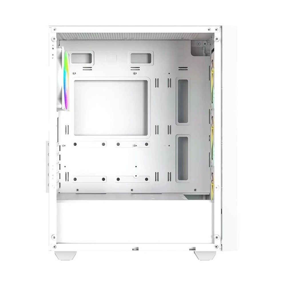 ID-Cooling WARE 310 ARGB внутреннее устройство: слоты расширения, зона видеокарты и материнской платы
