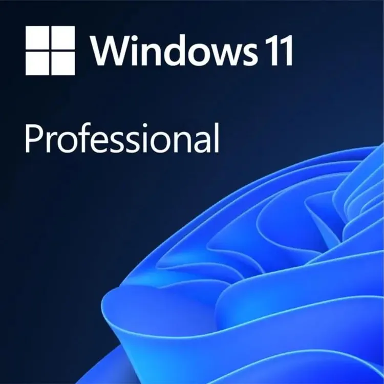 Microsoft Windows 11 Professional FQC-10547 логотип на тёмно-синем фоне