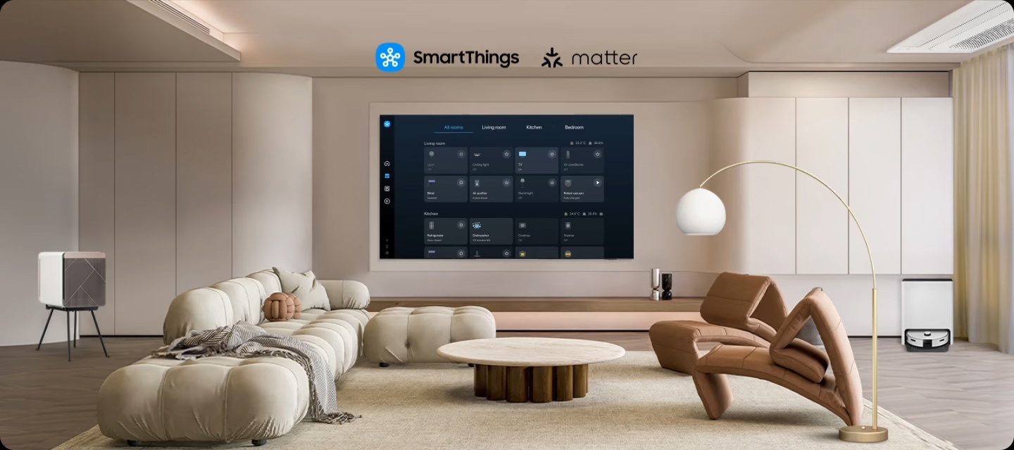 SmartThings — управление умным домом через Samsung QE48S90F