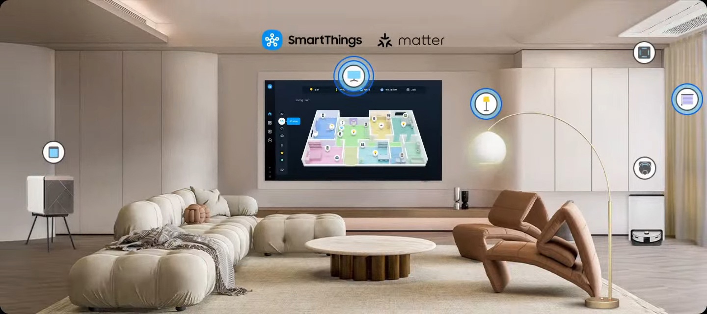 SmartThings — управление умным домом через Samsung QE55S85FAEXRU