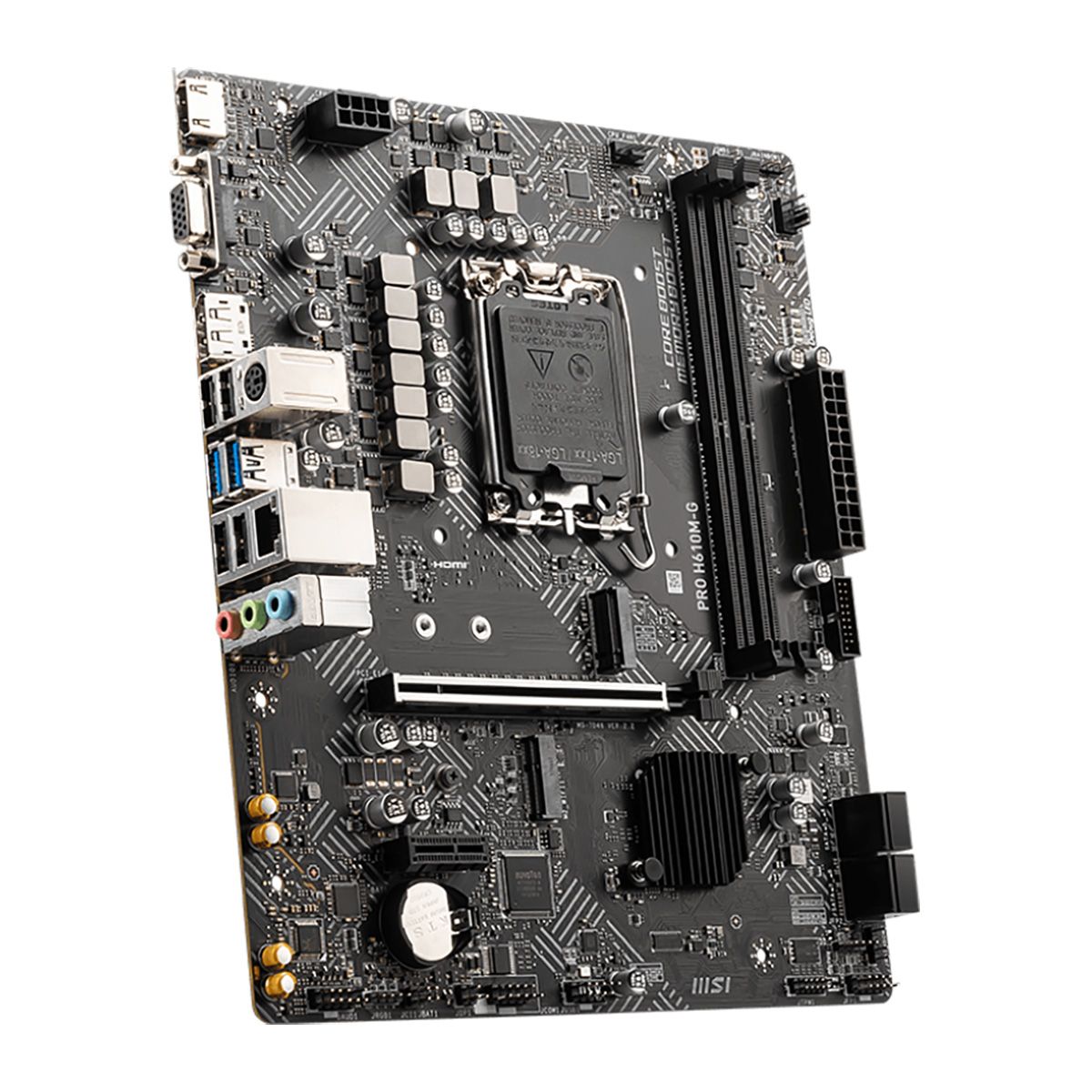 MSI Pro H610M-G материнская плата mATX LGA 1700 Intel H610 общий вид