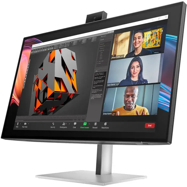 HP Series 7 Pro 727pm с открытым интерфейсом видеоконференции — 3D-графика и четыре участника звонка на экране
