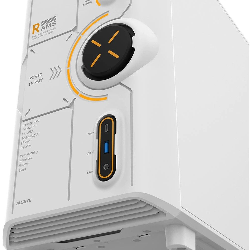 Alseye RAMS 2.0 передняя панель кнопка питания с подсветкой USB Type-C USB 3.0 аудиоразъём