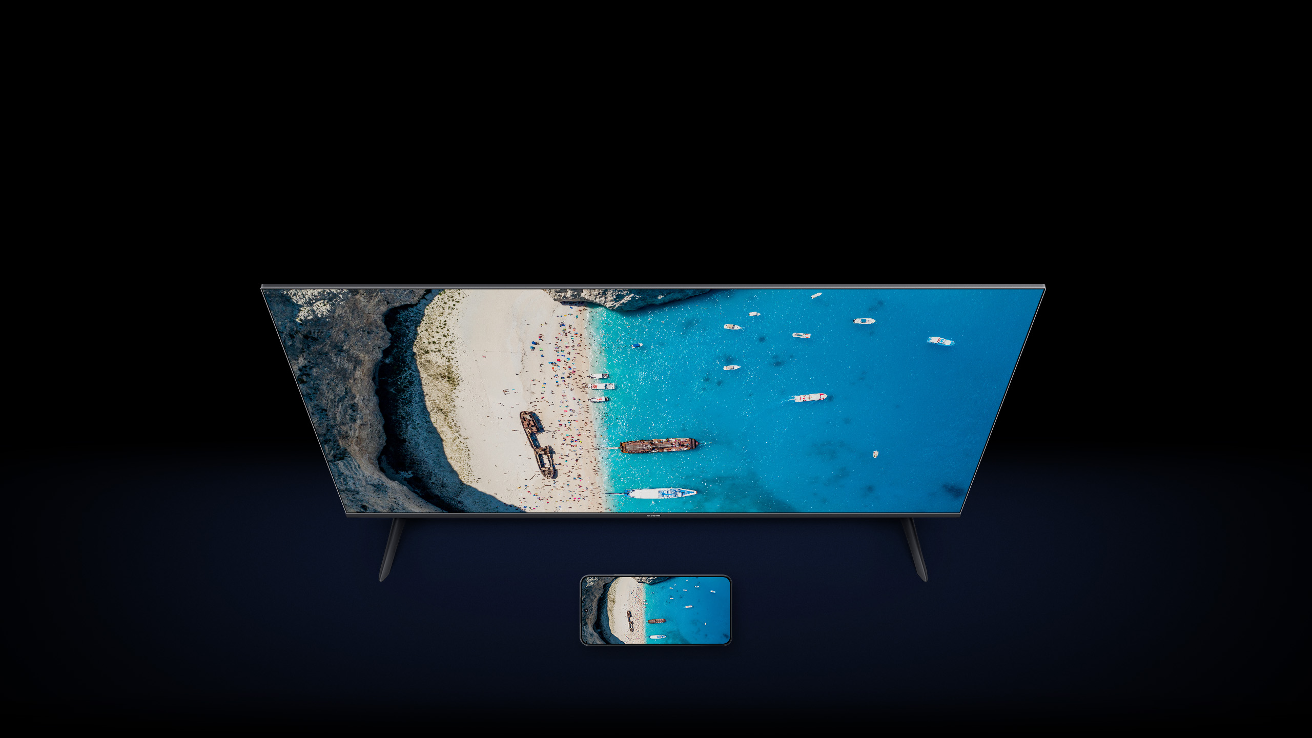 Xiaomi TV A 65 2026 &mdash; трансляция контента со смартфона на экран телевизора