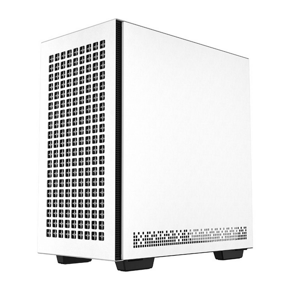 DeepCool CH370 белый боковая панель закалённое стекло вид сбоку