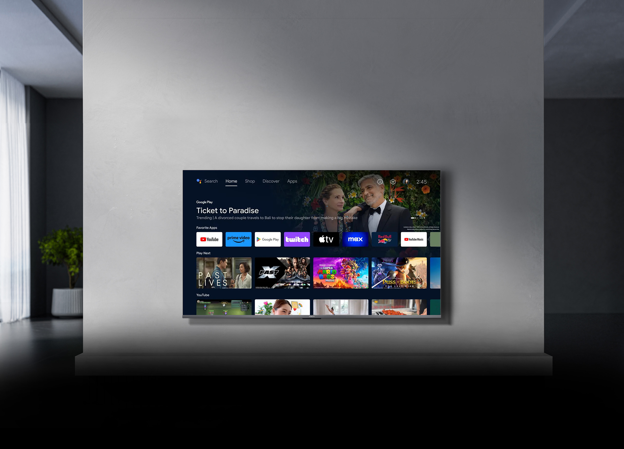 Xiaomi TV A Pro 75 2026 — Android TV, Google Play, стриминговые сервисы