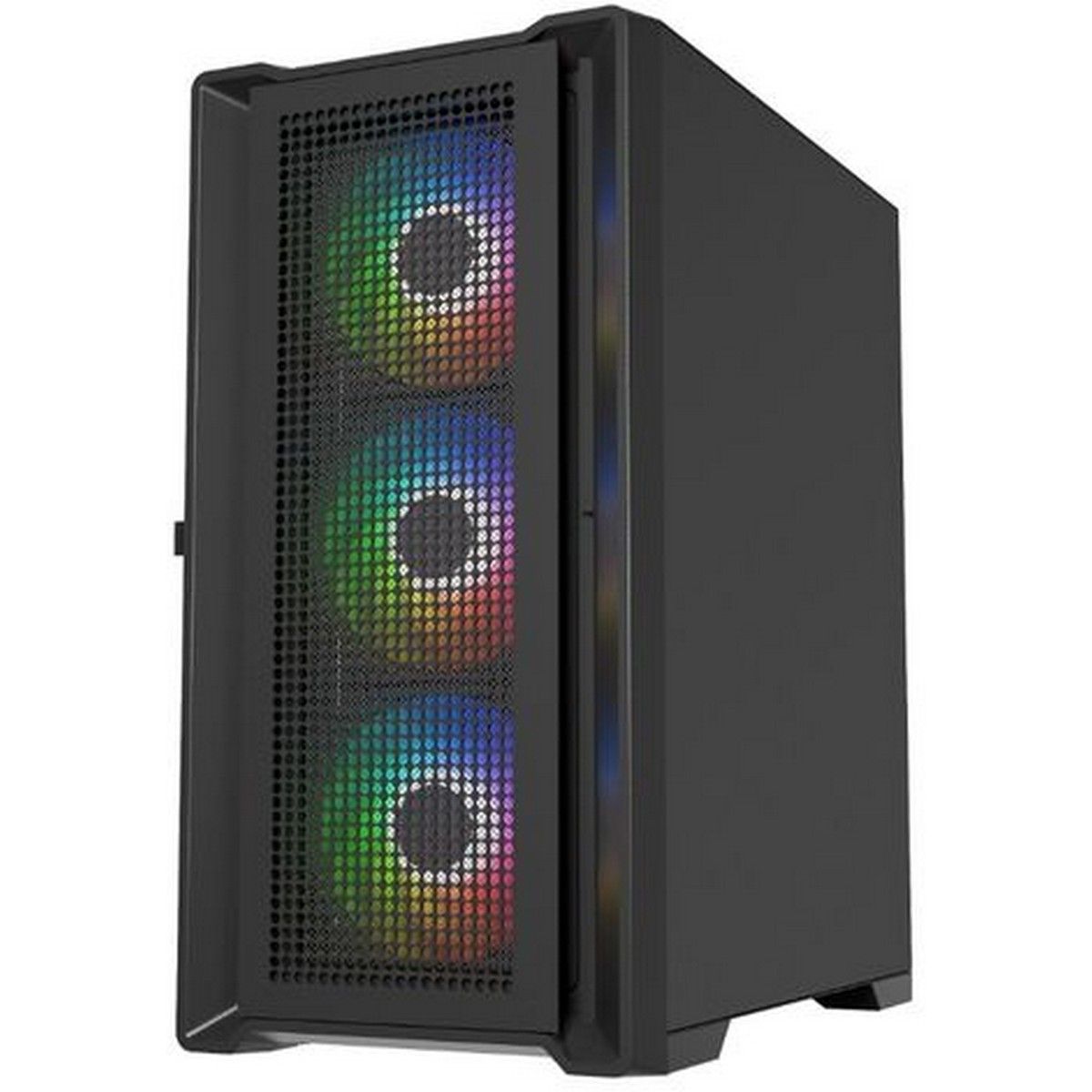 PowerCase Alisio Micro X4B V2 внутренний вид отсеки накопителей кабельный менеджмент