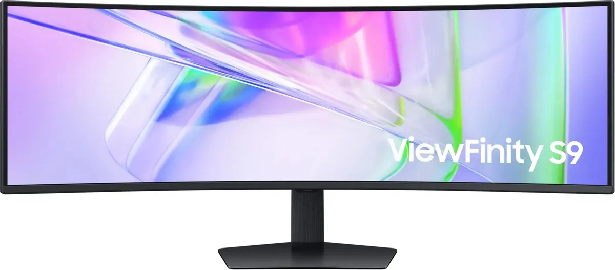 Samsung ViewFinity S9 S49C950UAIXCI фронтальный вид сверху максимальная кривизна панели 5120x1440