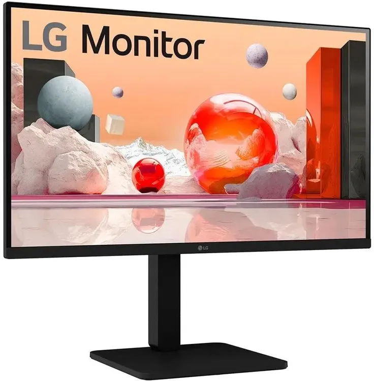 LG 27BA45QB-B монитор 27 дюймов IPS QHD общий вид спереди